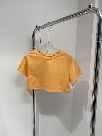 Cropped Tee - Apricot