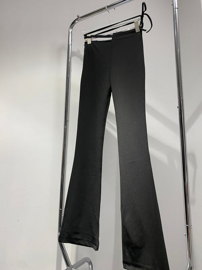 Highwaisted Strap Tie Waist Pants